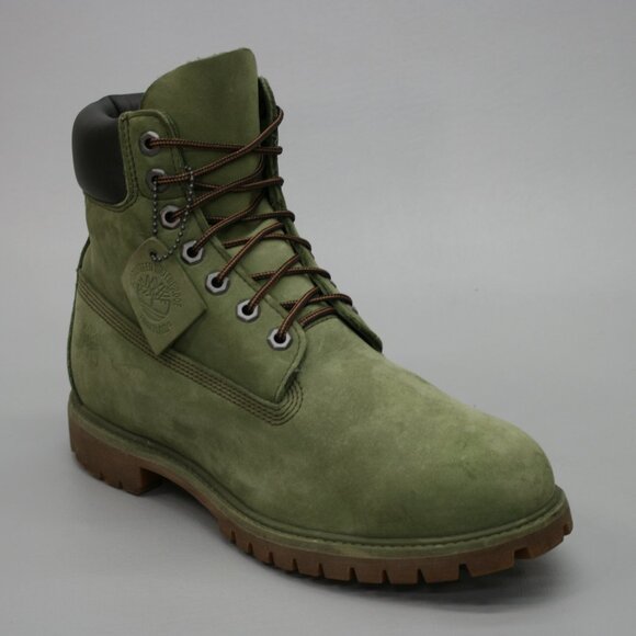 Timberland Men's 10.5 Premium Olive Green Nubuck 6" 400g Primaloft Boots - A1M72 - Picture 1 of 12